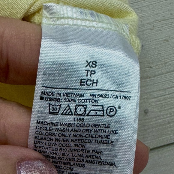 BANANA REPUBLIC Sleeveless Muscle Tank Top – XS – Pale Yellow - Picture 4 of 6